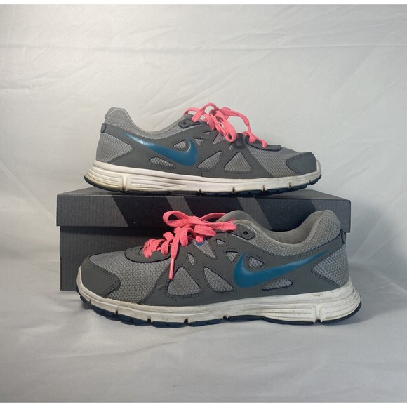 Nike Revolution 2 Running Shoes (554900-006) Gray pink sneakers Men Size 10 - Picture 1 of 9